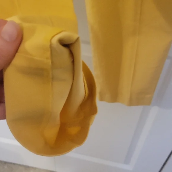 Ann Taylor Yellow Tie-Waist Trousers - Picture 10 of 10